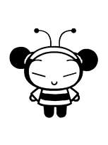 coloriage pucca en maya l abeille